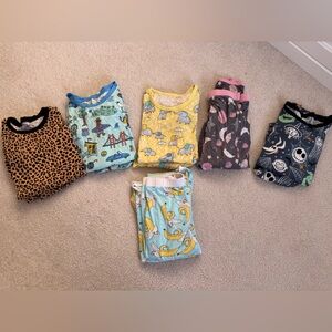 Little Sleepies Pajamas - size 9/10 - 6 pairs